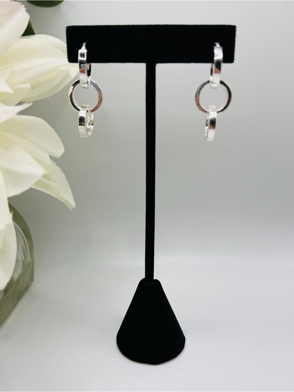 UltraFine 950 Silver Convertible Drop Earrings